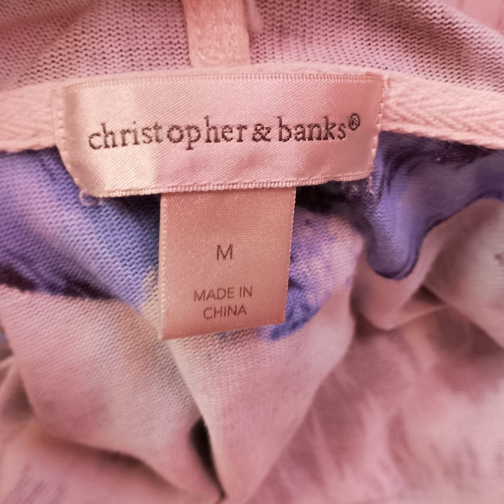 Christopher & Banks Blue and Black Hoodie - Picture 5 of 6